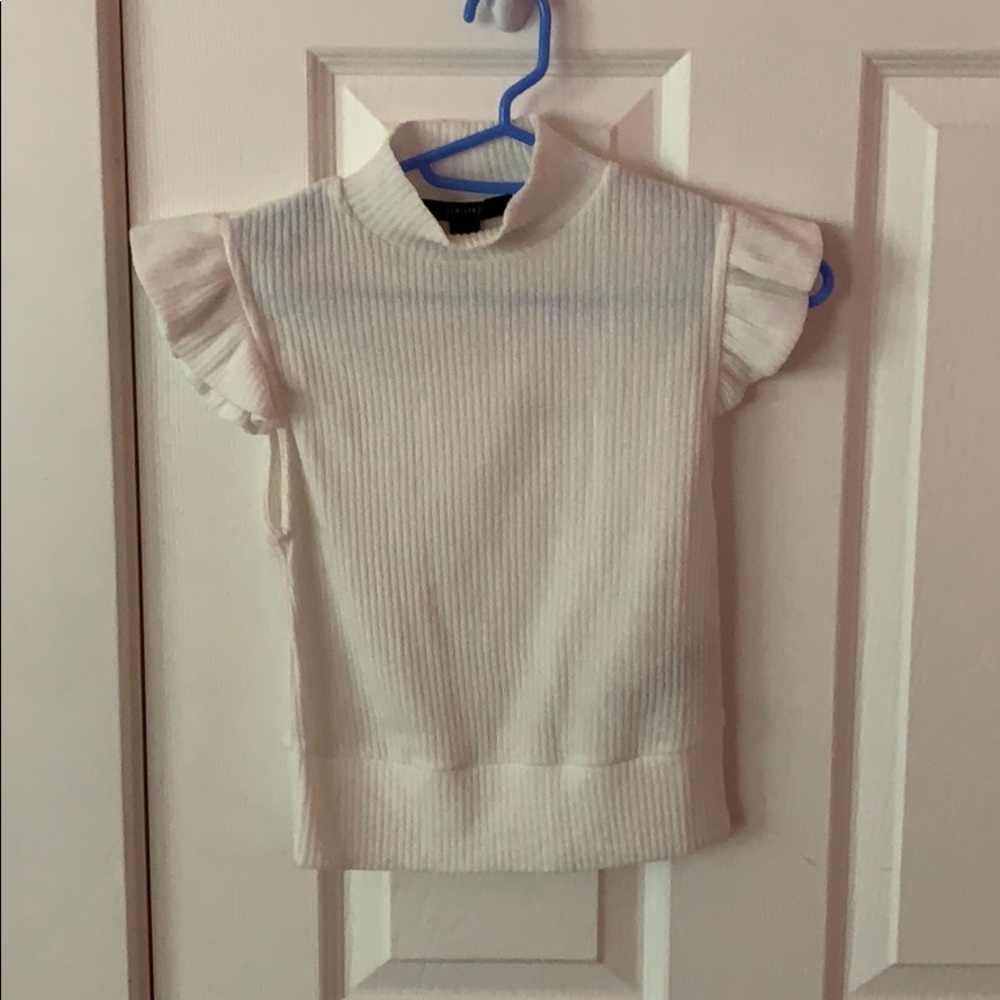 white crop top
